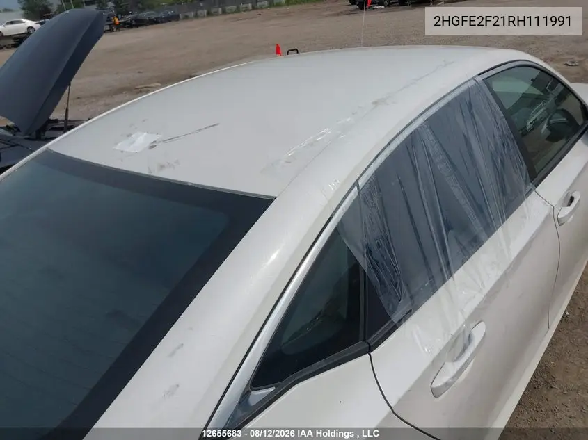 2024 HONDA CIVIC VIN 2HGFE2F21RH111991 — фото 18