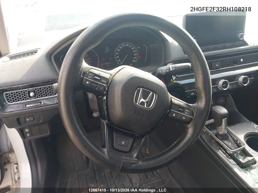 2024 HONDA CIVIC VIN 2HGFE2F32RH108218 — фото 20