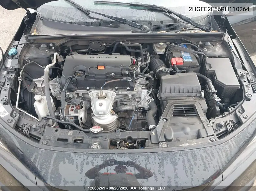 2024 HONDA CIVIC VIN 2HGFE2F56RH110264 — фото 10