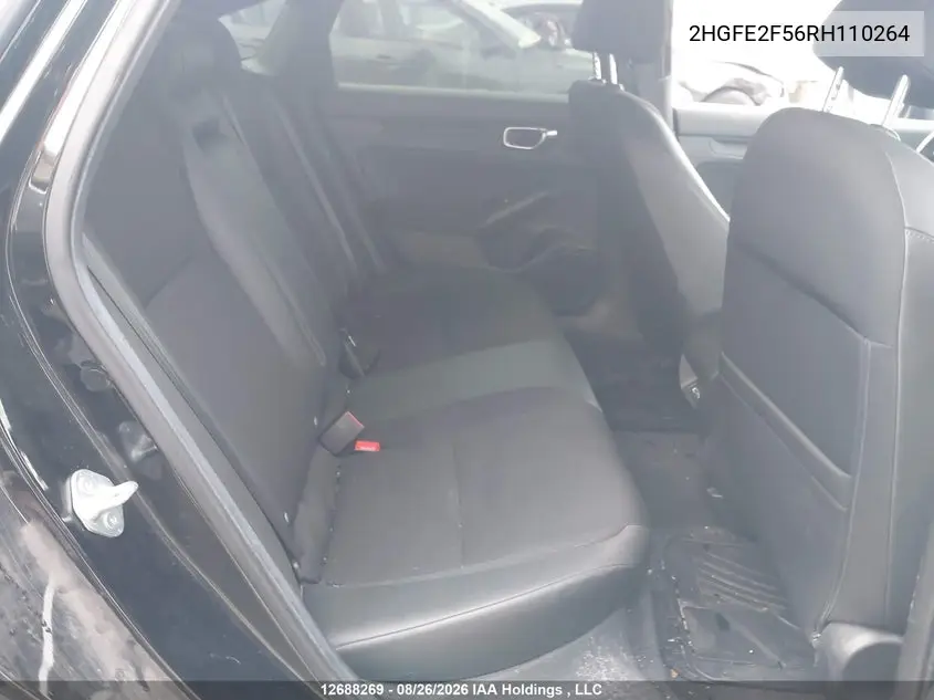 2024 HONDA CIVIC VIN 2HGFE2F56RH110264 — фото 8