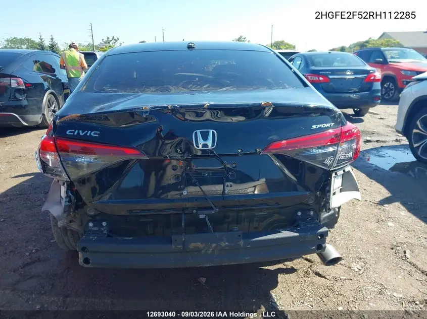 2024 HONDA CIVIC VIN 2HGFE2F52RH112285 — фото 15
