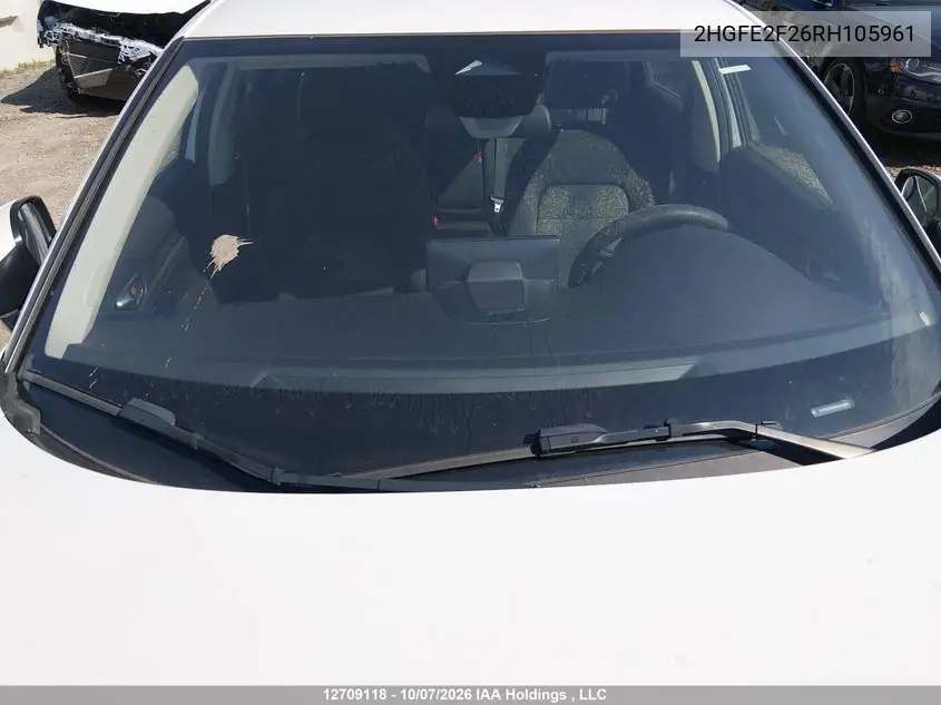 2024 HONDA CIVIC VIN 2HGFE2F26RH105961 — фото 16