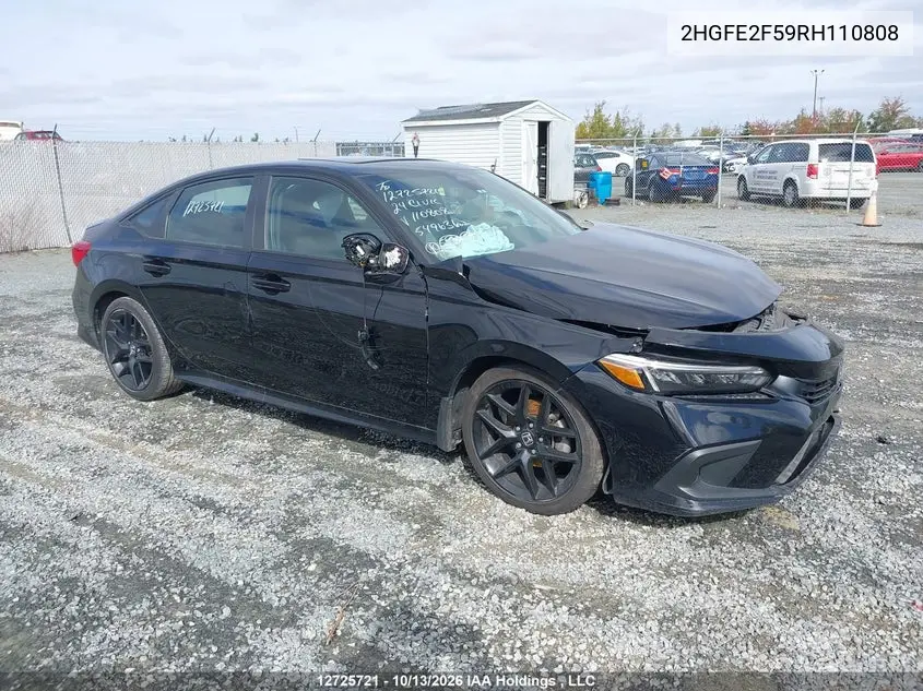 HONDA CIVIC 2024, VIN 2HGFE2F59RH110808