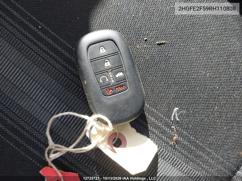 2024 HONDA CIVIC VIN 2HGFE2F59RH110808 — фото 11