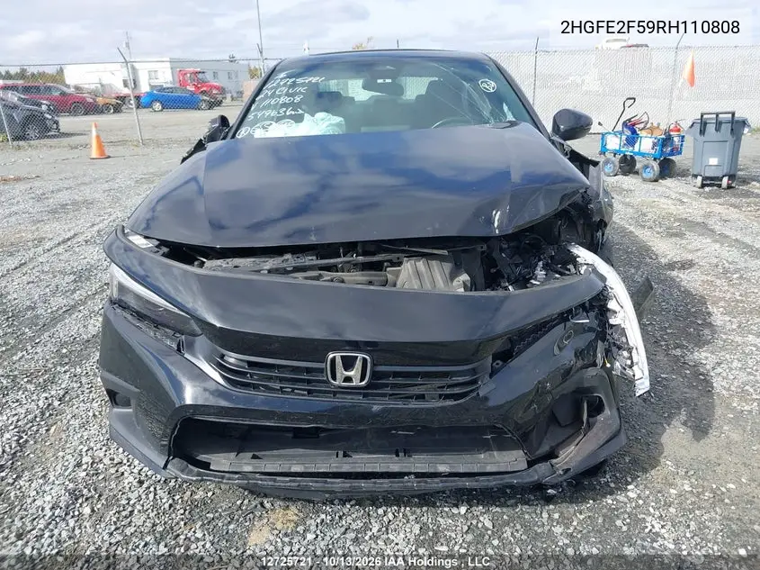 2024 HONDA CIVIC VIN 2HGFE2F59RH110808 — фото 13
