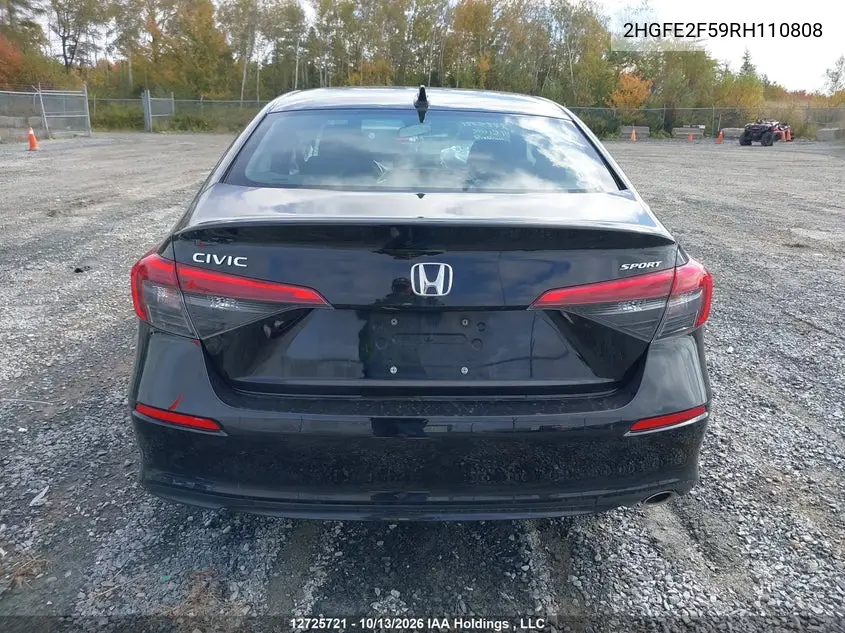 2024 HONDA CIVIC VIN 2HGFE2F59RH110808 — фото 17