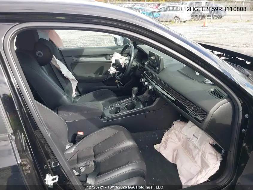 2024 HONDA CIVIC VIN 2HGFE2F59RH110808 — фото 5