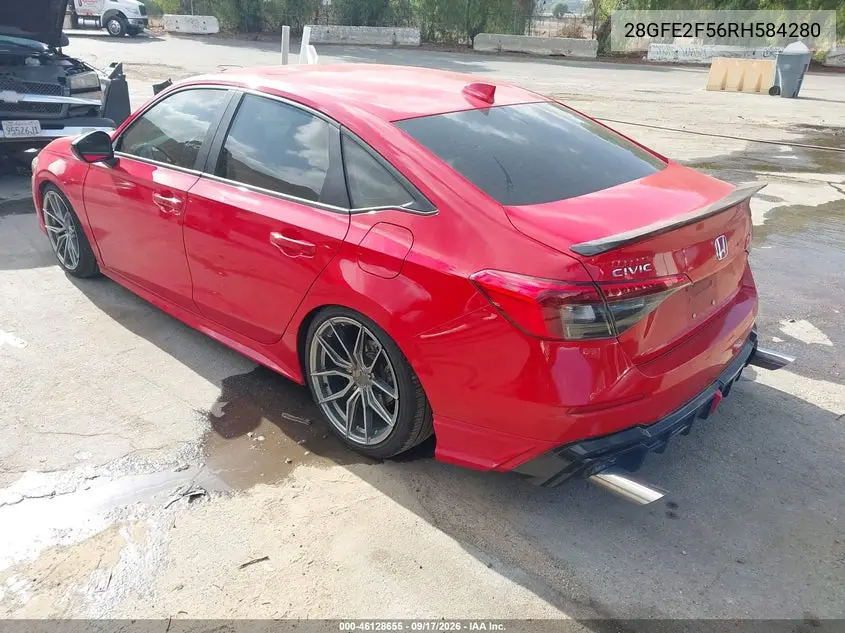 2024 HONDA CIVIC VIN 2HGFE2F56RH584280 — фото 3