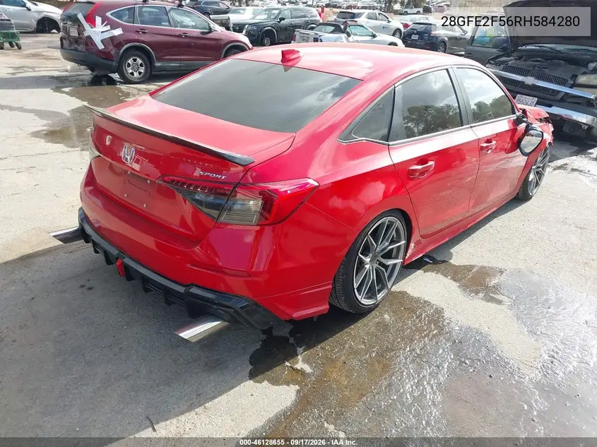 2024 HONDA CIVIC VIN 2HGFE2F56RH584280 — фото 4