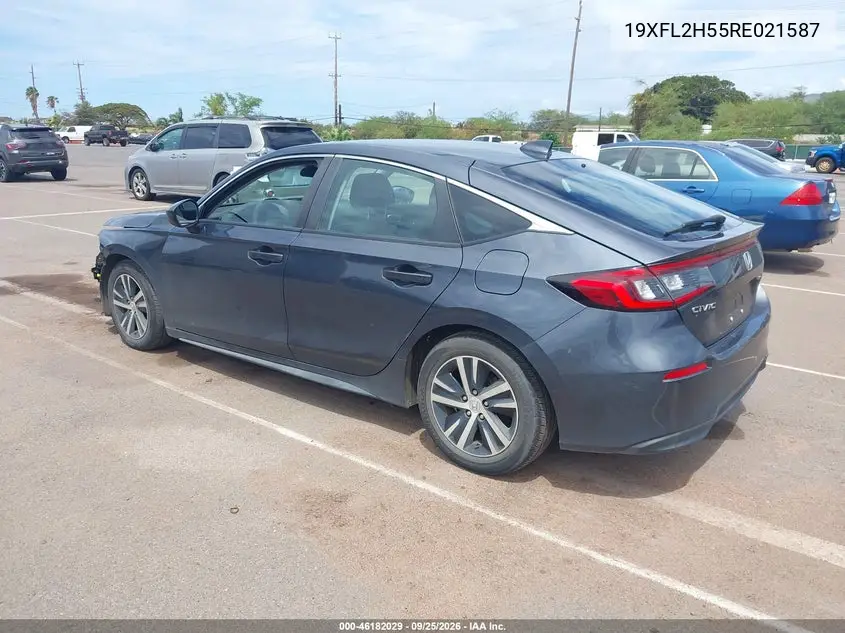 2024 HONDA CIVIC VIN 19XFL2H55RE021587 — фото 3