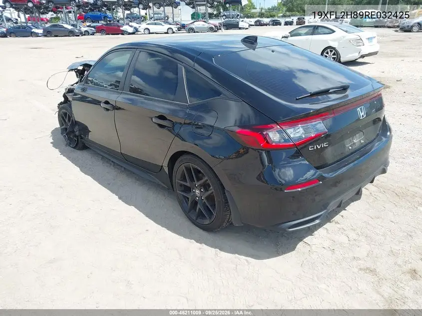 2024 HONDA CIVIC VIN 19XFL2H89RE032425 — фото 3