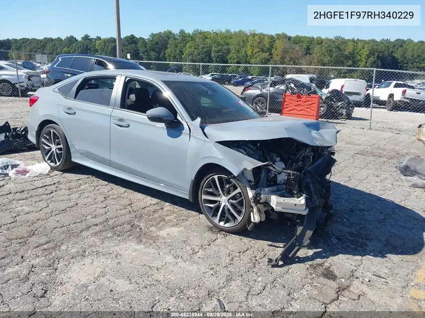 HONDA CIVIC 2024, VIN 2HGFE1F97RH340229