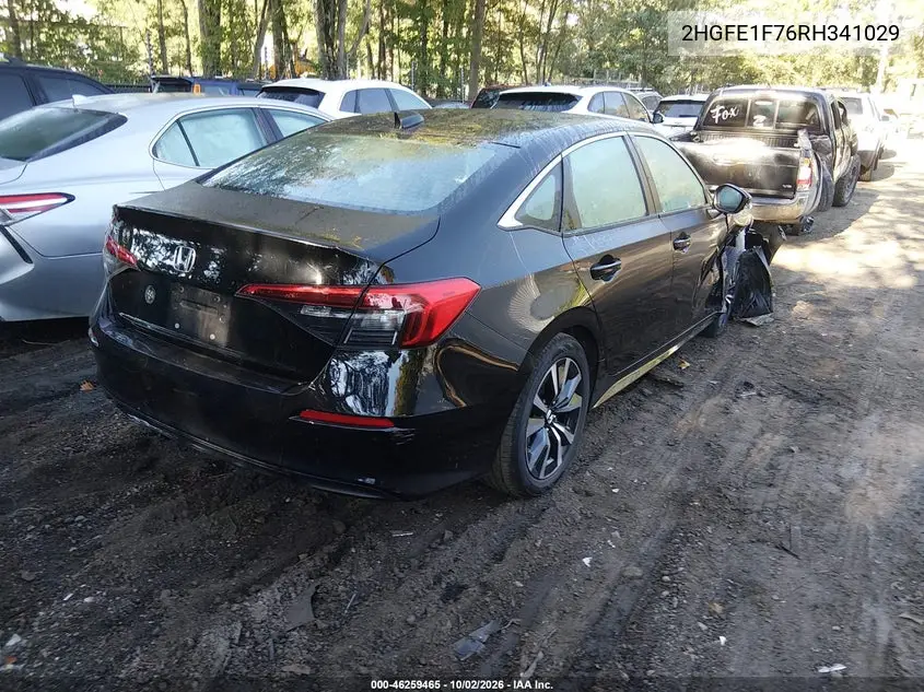 2024 HONDA CIVIC VIN 2HGFE1F76RH341029 — фото 4