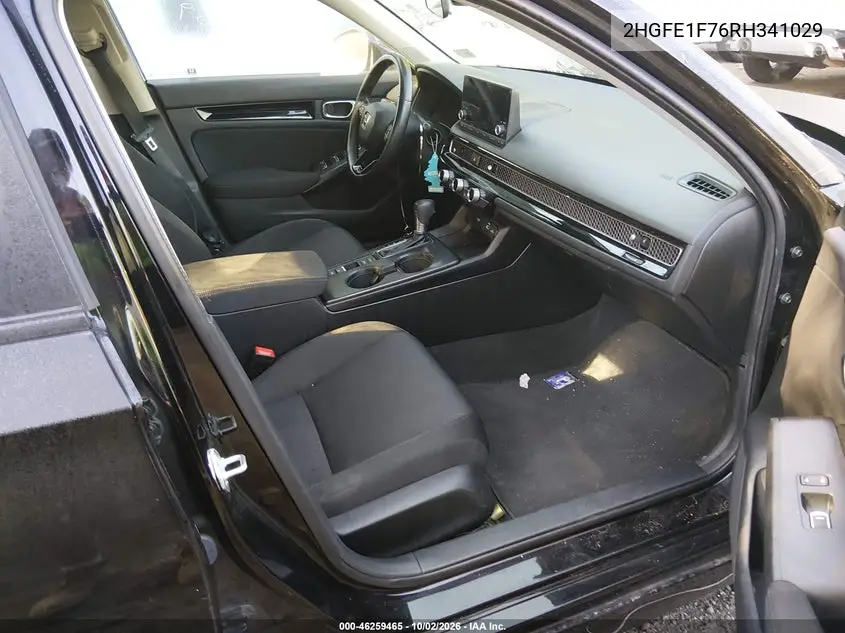 2024 HONDA CIVIC VIN 2HGFE1F76RH341029 — фото 5