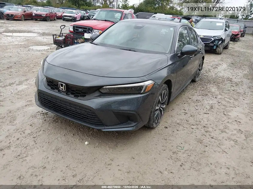 2024 HONDA CIVIC VIN 19XFL1H72RE020179 — фото 2