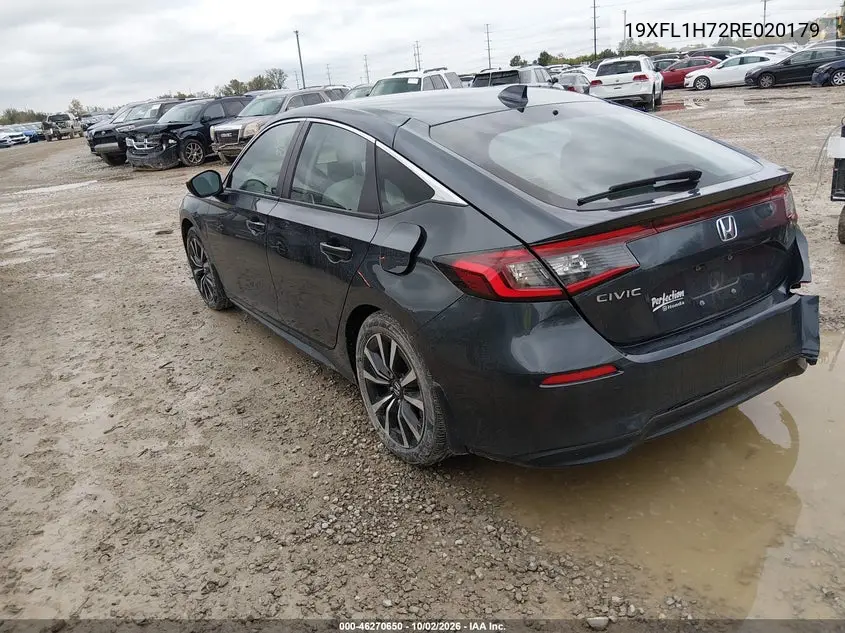 2024 HONDA CIVIC VIN 19XFL1H72RE020179 — фото 3