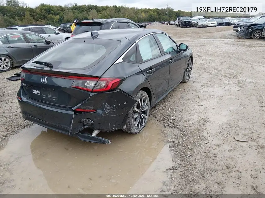 2024 HONDA CIVIC VIN 19XFL1H72RE020179 — фото 4