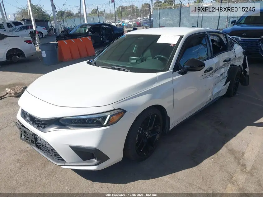 2024 HONDA CIVIC VIN 19XFL2H8XRE015245 — фото 2