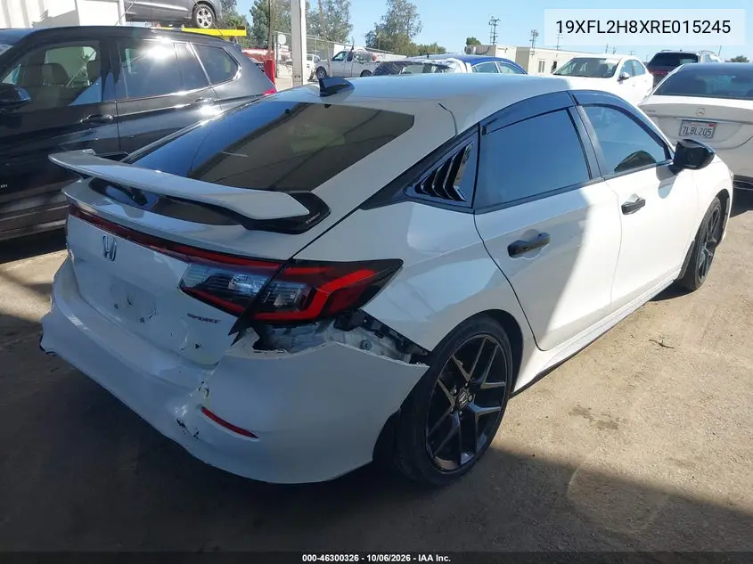 2024 HONDA CIVIC VIN 19XFL2H8XRE015245 — фото 4