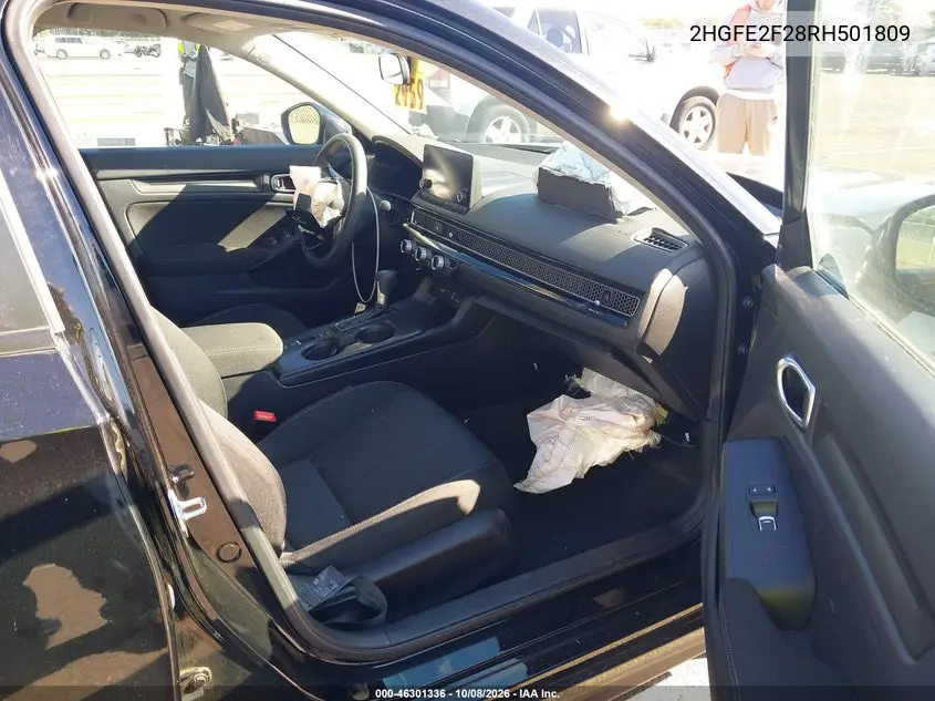 2024 HONDA CIVIC VIN 2HGFE2F28RH501809 — фото 5