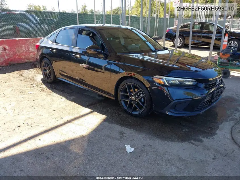 HONDA CIVIC 2024, VIN 2HGFE2F50RH593010