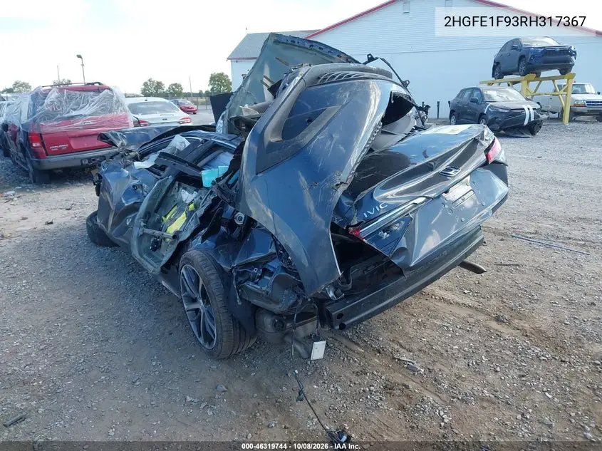 2024 HONDA CIVIC VIN 2HGFE1F93RH317367 — фото 3
