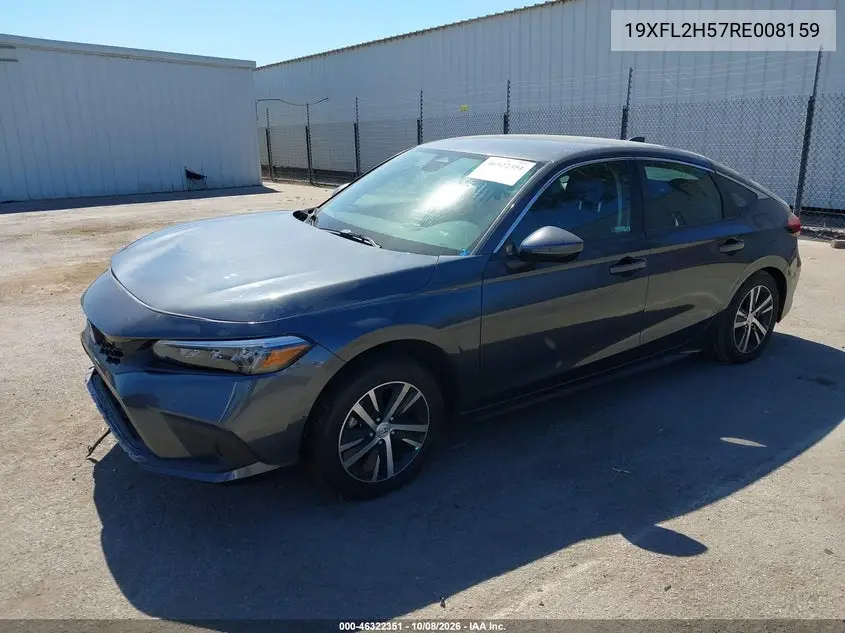 2024 HONDA CIVIC VIN 19XFL2H57RE008159 — фото 2