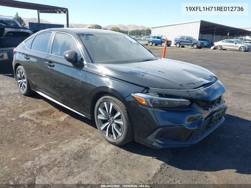 HONDA CIVIC 2024, VIN 19XFL1H71RE012736