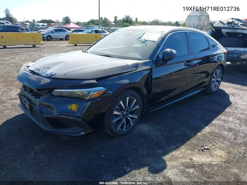 2024 HONDA CIVIC VIN 19XFL1H71RE012736 — фото 2