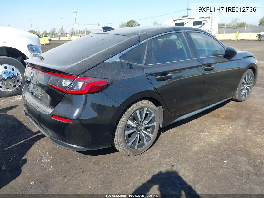 2024 HONDA CIVIC VIN 19XFL1H71RE012736 — фото 4