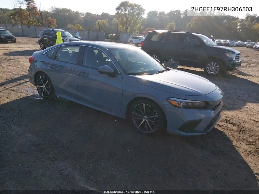 HONDA CIVIC 2024, VIN 2HGFE1F97RH306503