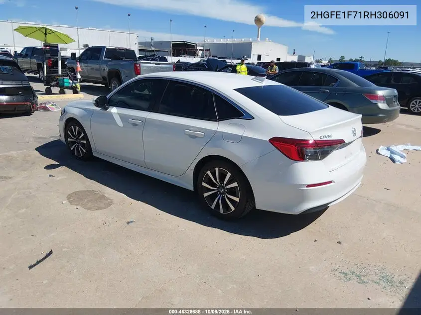 2024 HONDA CIVIC VIN 2HGFE1F71RH306091 — фото 3