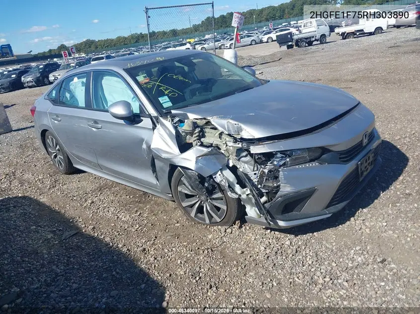 HONDA CIVIC 2024, VIN 2HGFE1F75RH303890