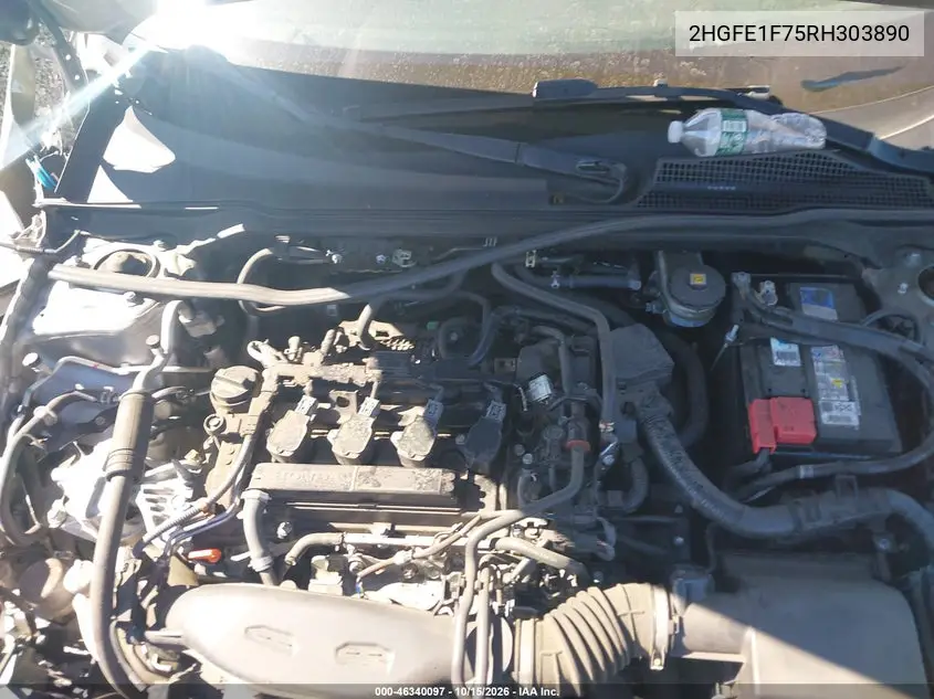 2024 HONDA CIVIC VIN 2HGFE1F75RH303890 — фото 10
