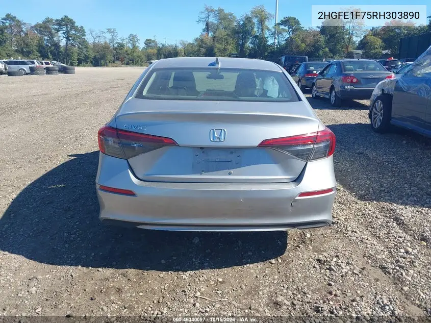 2024 HONDA CIVIC VIN 2HGFE1F75RH303890 — фото 16