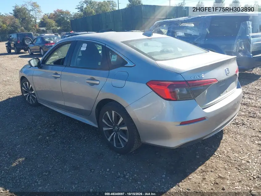 2024 HONDA CIVIC VIN 2HGFE1F75RH303890 — фото 3