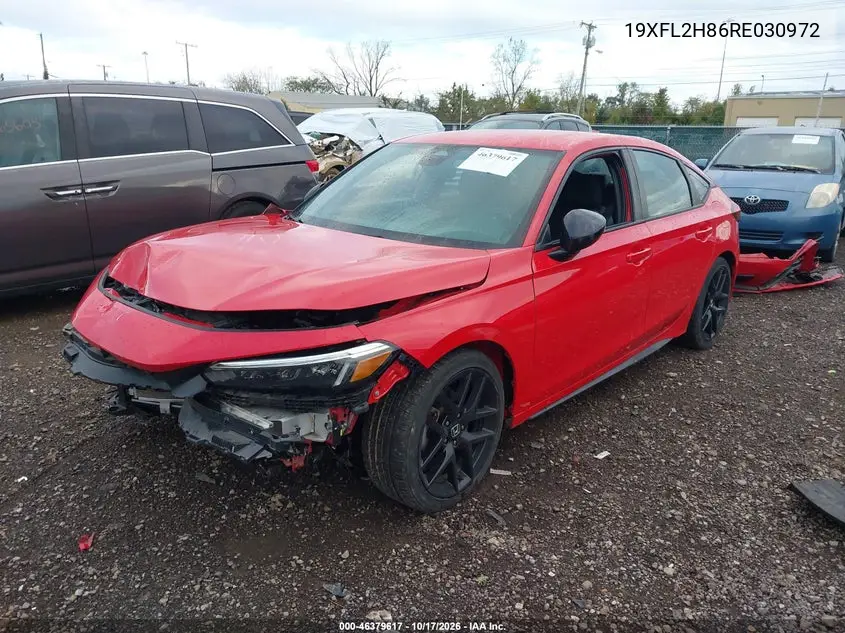 2024 HONDA CIVIC VIN 19XFL2H86RE030972 — фото 2