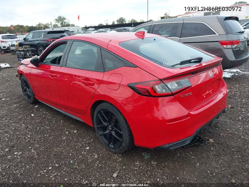 2024 HONDA CIVIC VIN 19XFL2H86RE030972 — фото 3