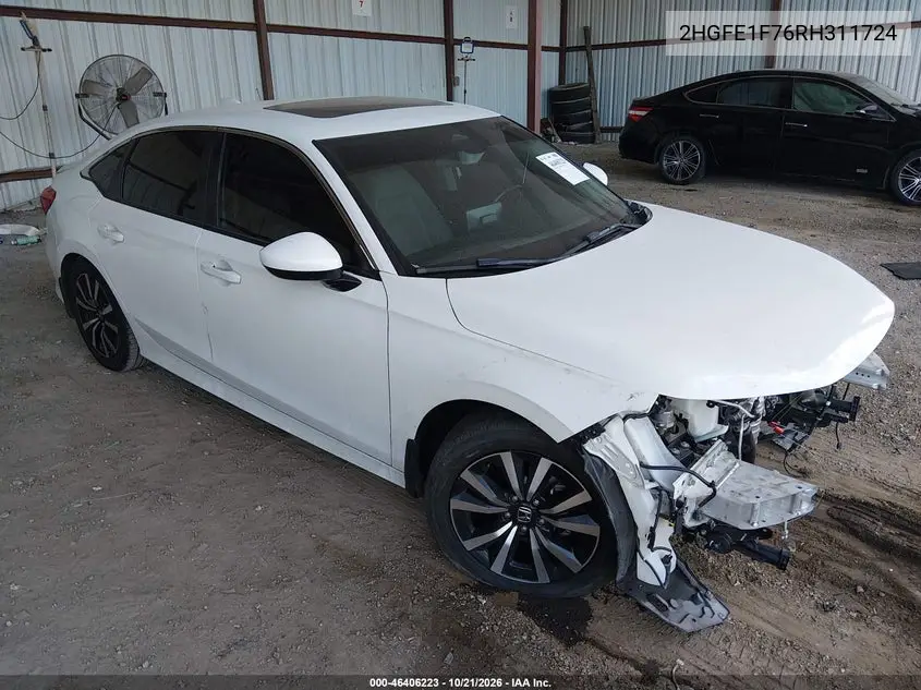 HONDA CIVIC 2024, VIN 2HGFE1F76RH311724