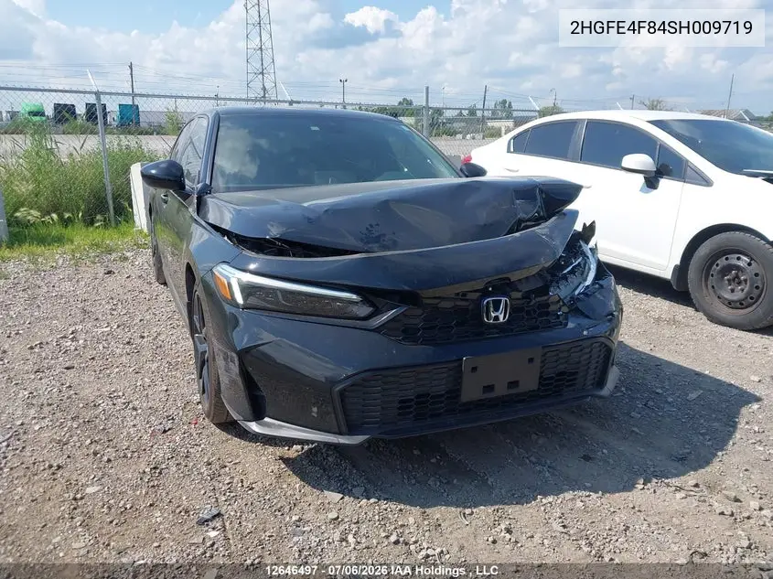 HONDA CIVIC 2025, VIN 2HGFE4F84SH009719