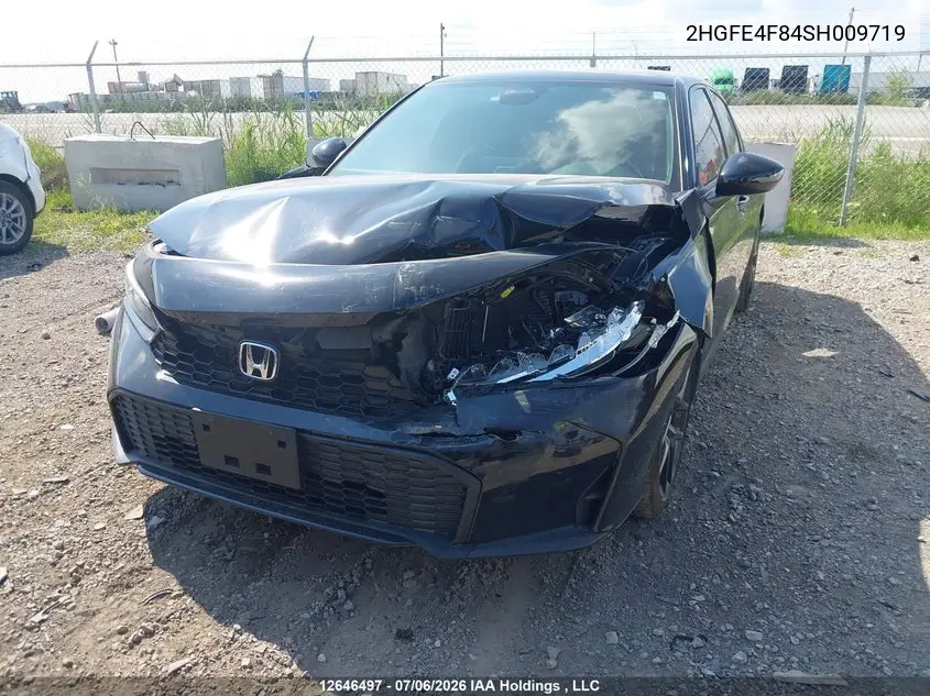 2025 HONDA CIVIC VIN 2HGFE4F84SH009719 — фото 2