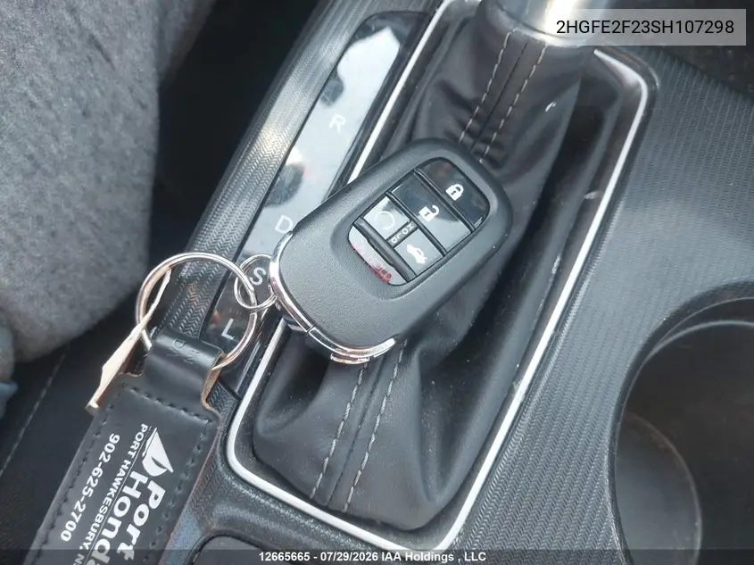 2025 HONDA CIVIC VIN 2HGFE2F23SH107298 — фото 11