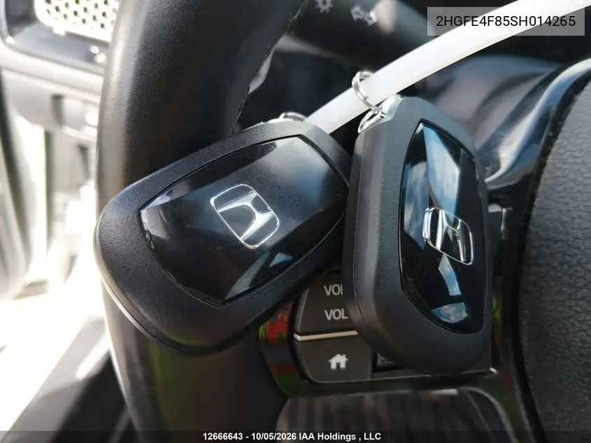 2025 HONDA CIVIC VIN 2HGFE4F85SH014265 — фото 11