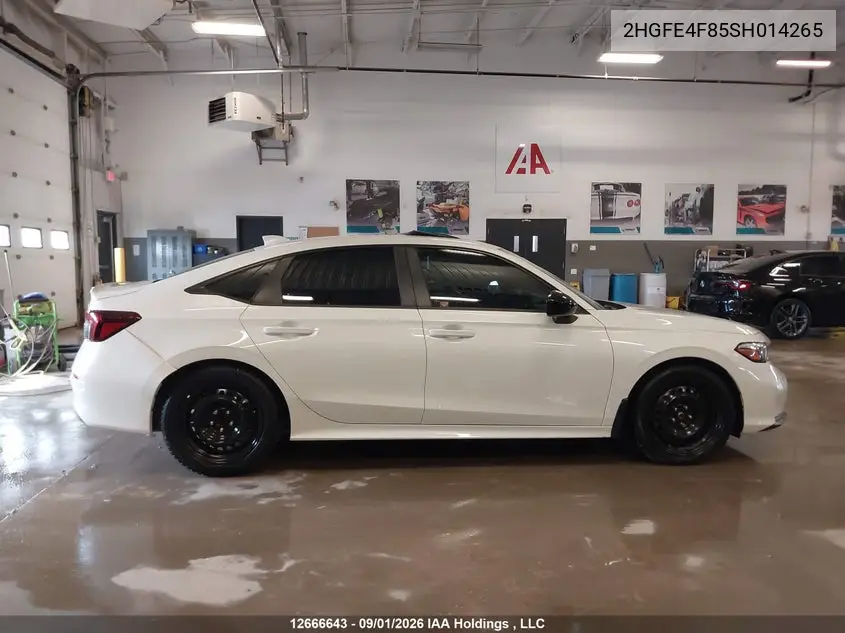 2025 HONDA CIVIC VIN 2HGFE4F85SH014265 — фото 14