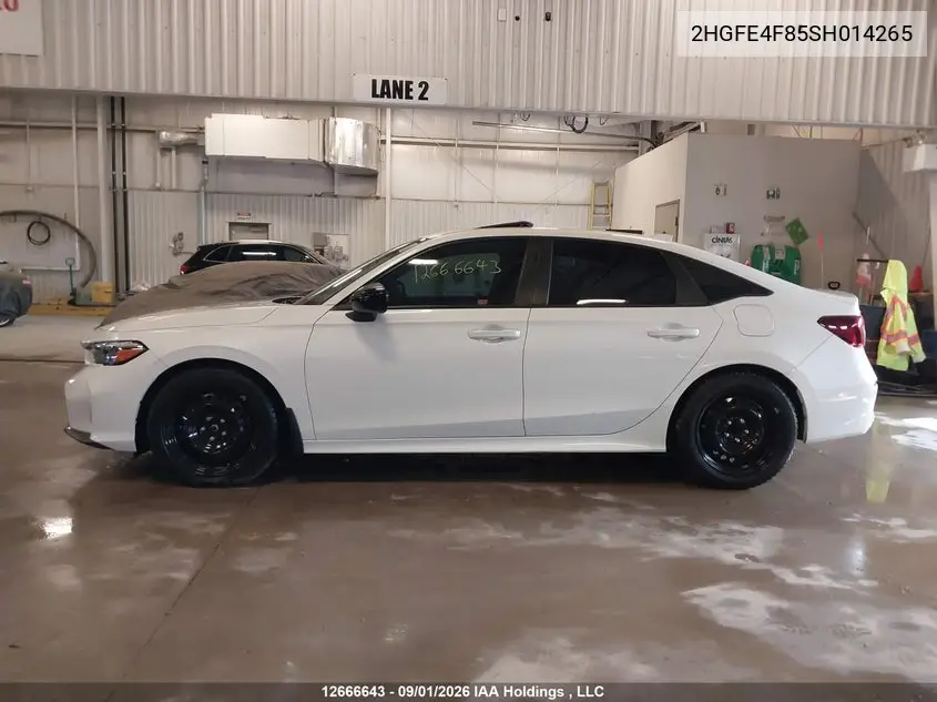 2025 HONDA CIVIC VIN 2HGFE4F85SH014265 — фото 15