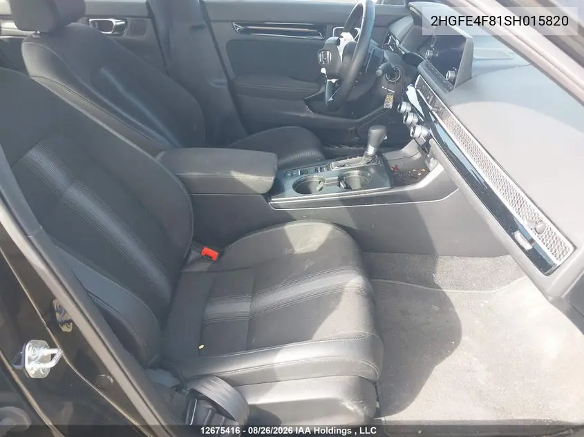 2025 HONDA CIVIC VIN 2HGFE4F81SH015820 — фото 5