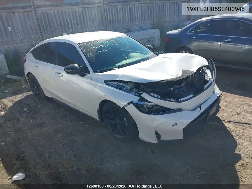 HONDA CIVIC 2025, VIN 19XFL2H85SE400945