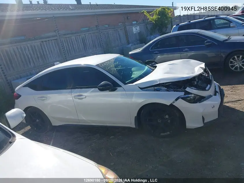 2025 HONDA CIVIC VIN 19XFL2H85SE400945 — фото 13