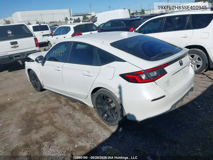 2025 HONDA CIVIC VIN 19XFL2H85SE400945 — фото 3