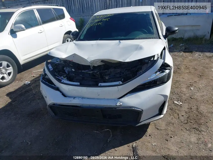 2025 HONDA CIVIC VIN 19XFL2H85SE400945 — фото 6